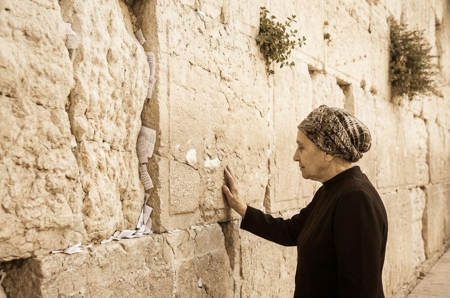 ליד הכותל — להמחשה